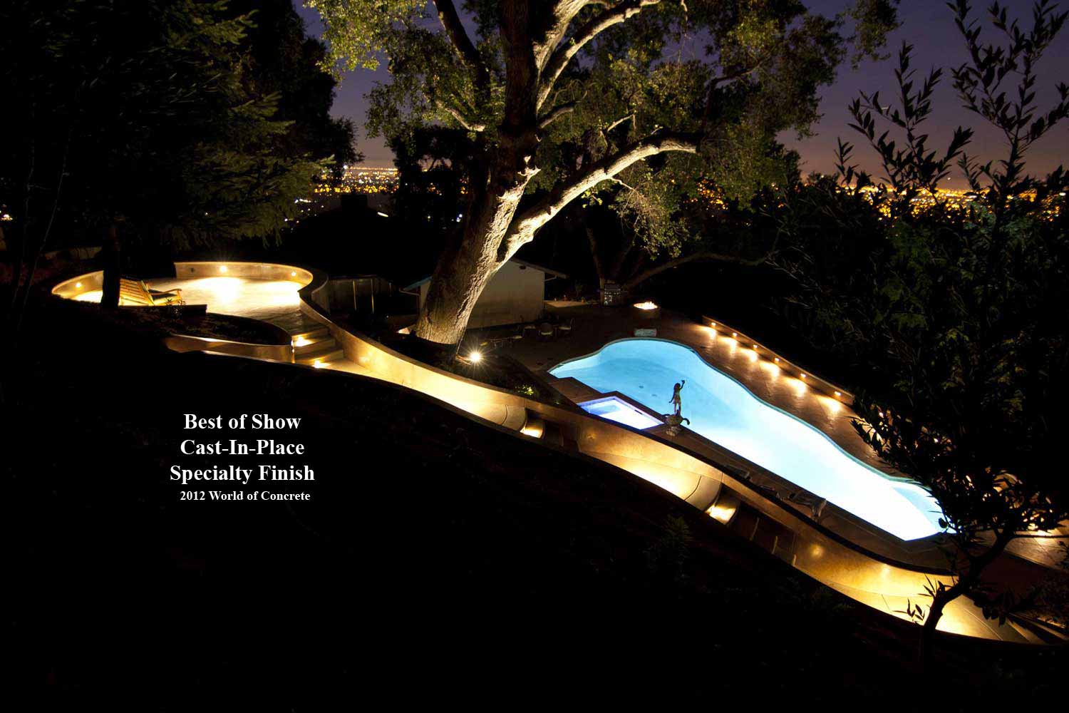 Decorative Concrete Patio Pool Deck Stairs